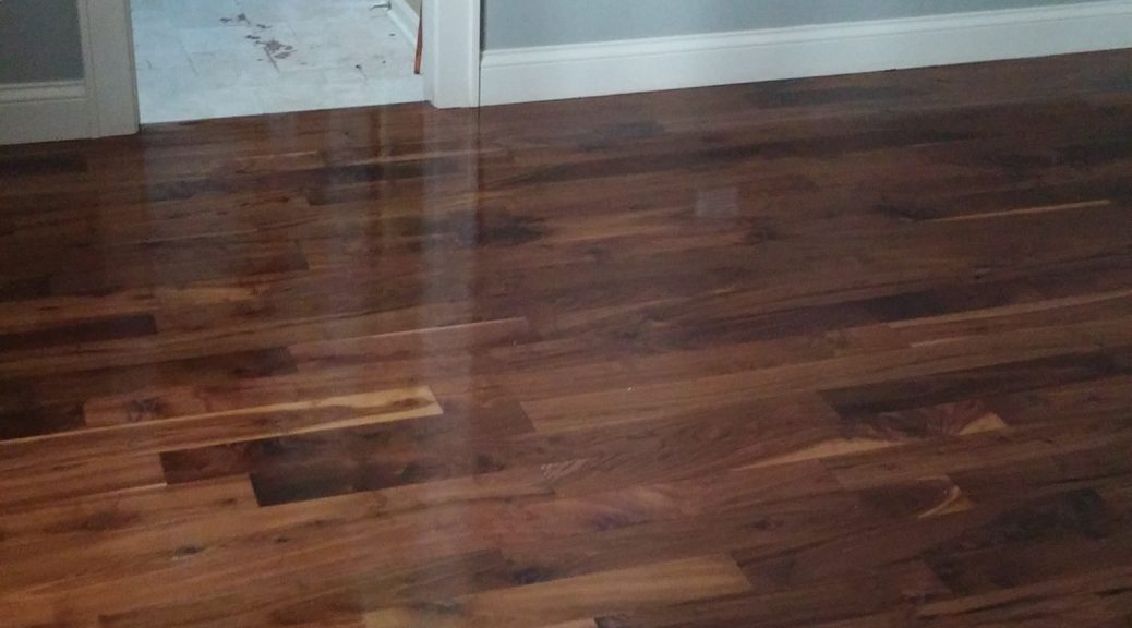 Stained basement floors