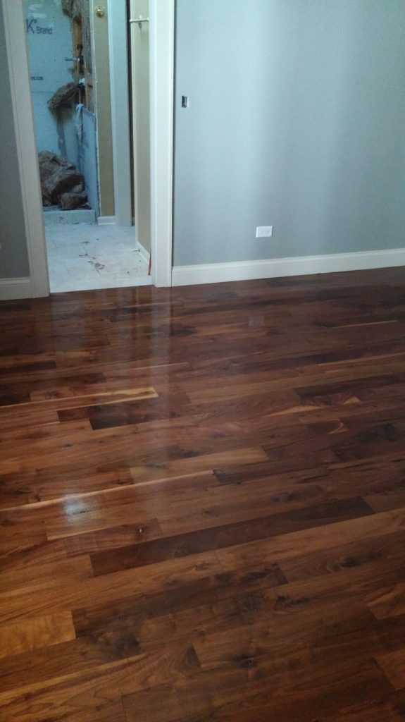 Stained basement floors